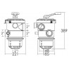 Multiport Port Valve  2" ports for MFV27 to  MFV35 filters