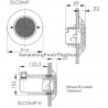 Emaux E-Lumen Compact - dimensions side