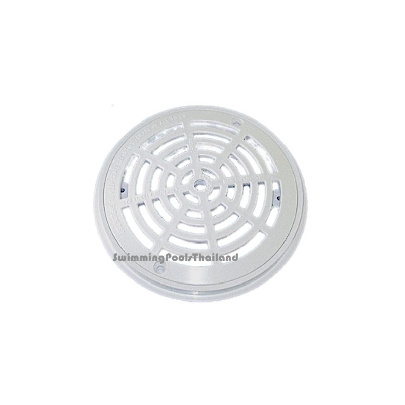 Main drain cover, round, 8" ABS