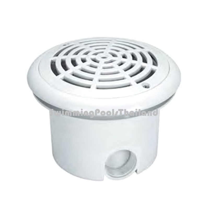 Emaux™ Main drain pot & cover, round, 8" ABS